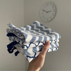 4 IKEA SOMMAR 2016 Kitchen towels, white blue